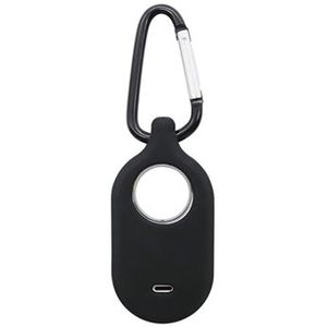 Samsung Galaxy SmartTag 2 siliconen hoesje met sleutelhanger - zwart