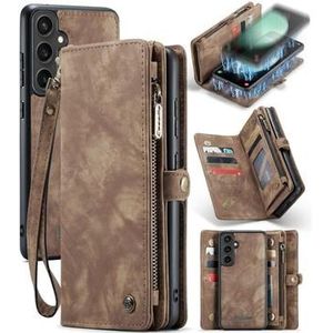 Samsung Galaxy S23 FE Caseme C30 Multifunctioneel Portemonnee Hoesje - Bruin