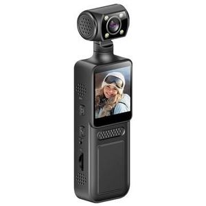 Anti-trillen 4K sport-actiecamera met nachtzicht - zwart