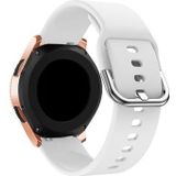 Universele Smartwatch Siliconen Band - 20mm - Wit