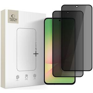 Samsung Galaxy A36/A56 Tech-Protect Glass Spy+ Privacy Glazen Screenprotector - 2 stuks. - Zwart