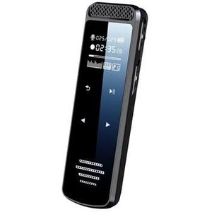 Q55 DSP Audio Recorder met 8 kernen en ruisonderdrukking, dubbele microfoon en HD stemactivatie - Zwart