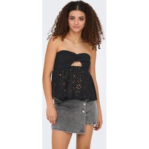 Bandeau Top - Wit - Broderie Anglaise - Regular Fit