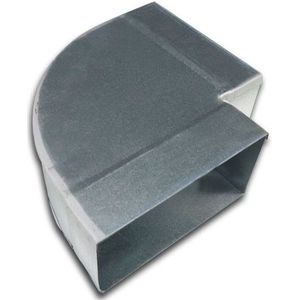 Bocht 90º - 220 x 55mm - Staal - Horizontaal [Pro-C]