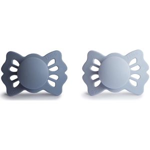 Frigg Schnuller Größe 1 Lucky Slate/Powder Blue Silikon 2er-Pack