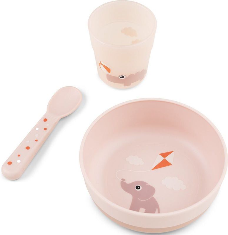 Done by Deer Kindergeschirr-Set Playground Powder 3er-Pack