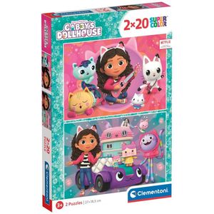Clementoni Gabby's Puppenhaus Puzzle 2x20tlg.
