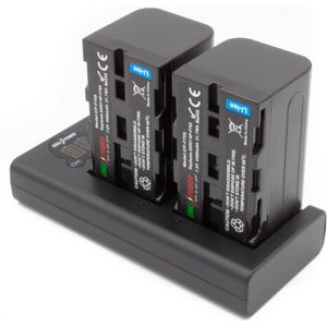 ChiliPower NP-F750 Sony USB Duo Kit - Camera accu set