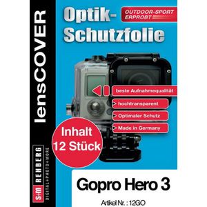 Lenscover bescherming GoPro Hero 3 - 12-stuks