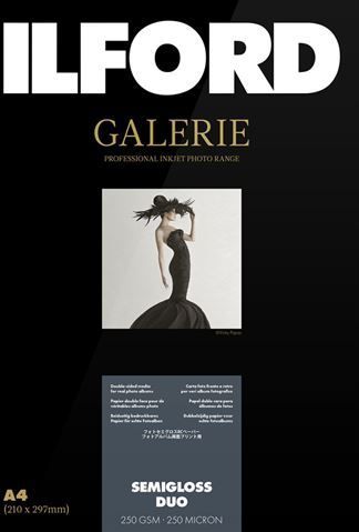 Ilford - Gallery Prestige Smooth Semigloss Duo - Fotopapier - 250g/m² - A4 - 100 Vellen