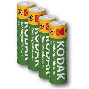 4 x AA oplaadbare krachtige Kodak batterijen - 2600mAh