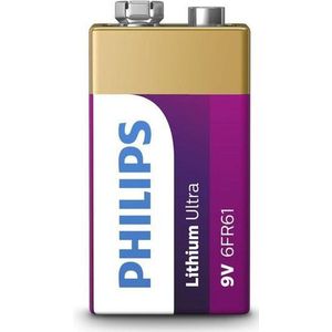 Philips 9V Lithium Ultra Batterij - 1 stuk