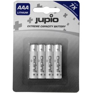 Jupio AAA Lithium batterijen - 4 stuks