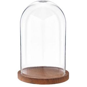 Clayre & Eef Stolp Ø 17x25 cm Transparant Glas Hout