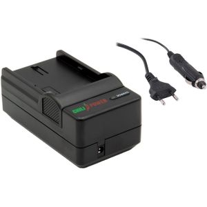 ChiliPower Sony NP-FM50 / NP-QM71 / NP-QM91 oplader - stopcontact en autolader