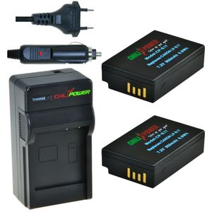 ChiliPower LP-E17 Accu's voor Canon - 2 Stuks met Oplader