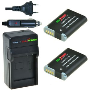 2 x NB-12L accu's voor Canon - inclusief oplader en autolader - Origineel ChiliPower