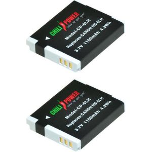 ChiliPower NB-6LH accu voor Canon - 1150mAh - 2-Pack