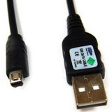 USB Kabel - USB naar Mini-Stekker Nikon2 - 1,80 meter