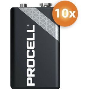 Voordeelpak Duracell Procell 9V Alkaline batterijen - 10 stuks