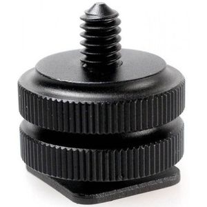 Caruba hotshoe adapter - Universal hotshoe naar 1/4inch male schroefdraad