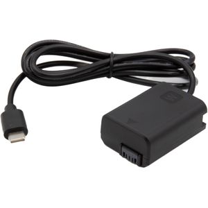 ChiliPower DR-FW50 dummy accu USB-C adapterset voor Sony, accutype NP-FW50