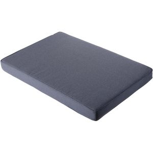 Loungekussen pallet premium 120x80cm carré - Manchester denim grey (waterafstotend)