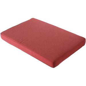 Loungekussen pallet premium 120x80cm carré - Manchester red (waterafstotend)