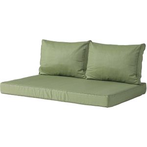 Palletkussen zit en rug carré (120x80cm) - Basic green