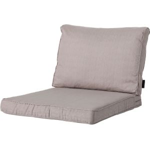 Loungekussen zit en rug 73x73cm carré - Basic taupe