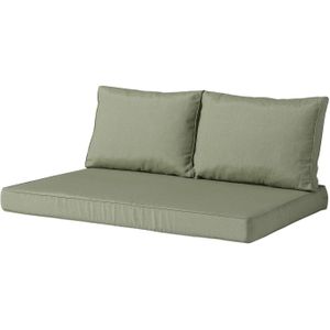 Palletkussen zit en rug carré (120x80cm) - Panama sage