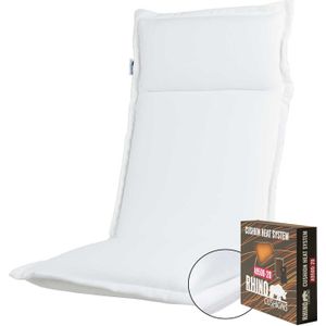 Warmtekussen hoge rug turin - Ribera white (waterafstotend en afritsbaar)