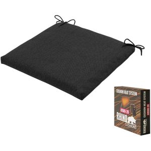 Warmtekussen universal 40x40cm - Canvas eco black (waterafstotend)