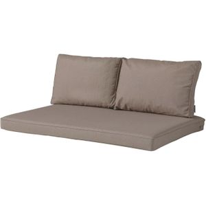 Palletkussen zit en rug carré (120x80cm) - Panama taupe