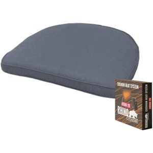 Warmtekussen wicker york 48x48cm - Panama safier blue