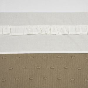 Meyco Baby Ruffle ledikant laken - offwhite - 100x150cm