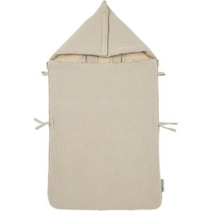 Voetenzak pre-washed hydrofiel Uni - sand - 40x82cm