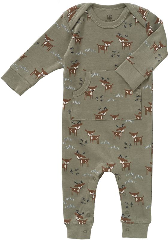 Fresk Baby Pyjama Deer Olive