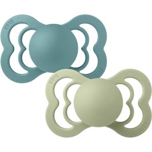 BIBS Speen Maat 1 Silicone Island Sea/Sage