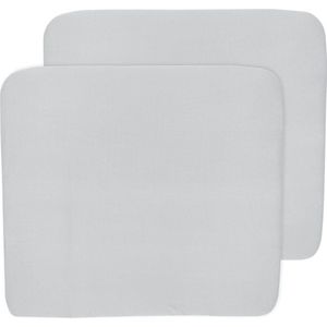 Meyco Aankleedkussenhoes 3K 2St Basic Jersey Lichtgrijs