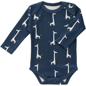 Fresk Romper Lange Mouw Giraf Indigo Blue