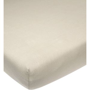 Meyco Baby Uni hoeslaken wieg - sand - 40x80/90cm