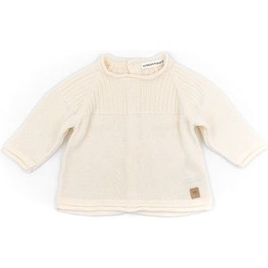 Bamboom Baby Trui Knitted Rib Wit