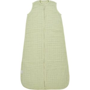 Baby zomerslaapzak pre-washed hydrofiel Uni - soft olive- 0.5 TOG