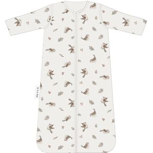 Meyco Baby Robin baby slaapzak met afritsbare mouwen - multicolour - 70cm - 2.5 TOG