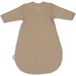 Slaapzak Newborn met Afritsbare Mouw Rond  Ajour - Biscuit