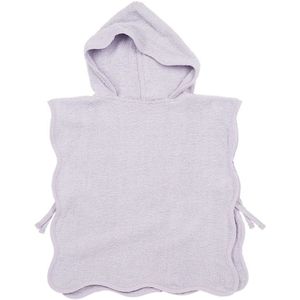 Badponcho badstof Wavy - soft lavender - 1-3 jaar