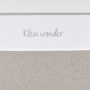 Meyco Baby Klein Wonder ledikant laken - greige - 100x150cm - 0.3 TOG