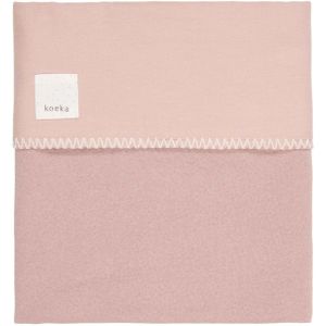 Koeka Ledikantdeken Flanel Runa Old Pink