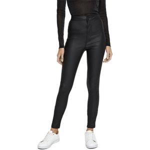 Noisy May Ella Super High Waist Coated Hosen